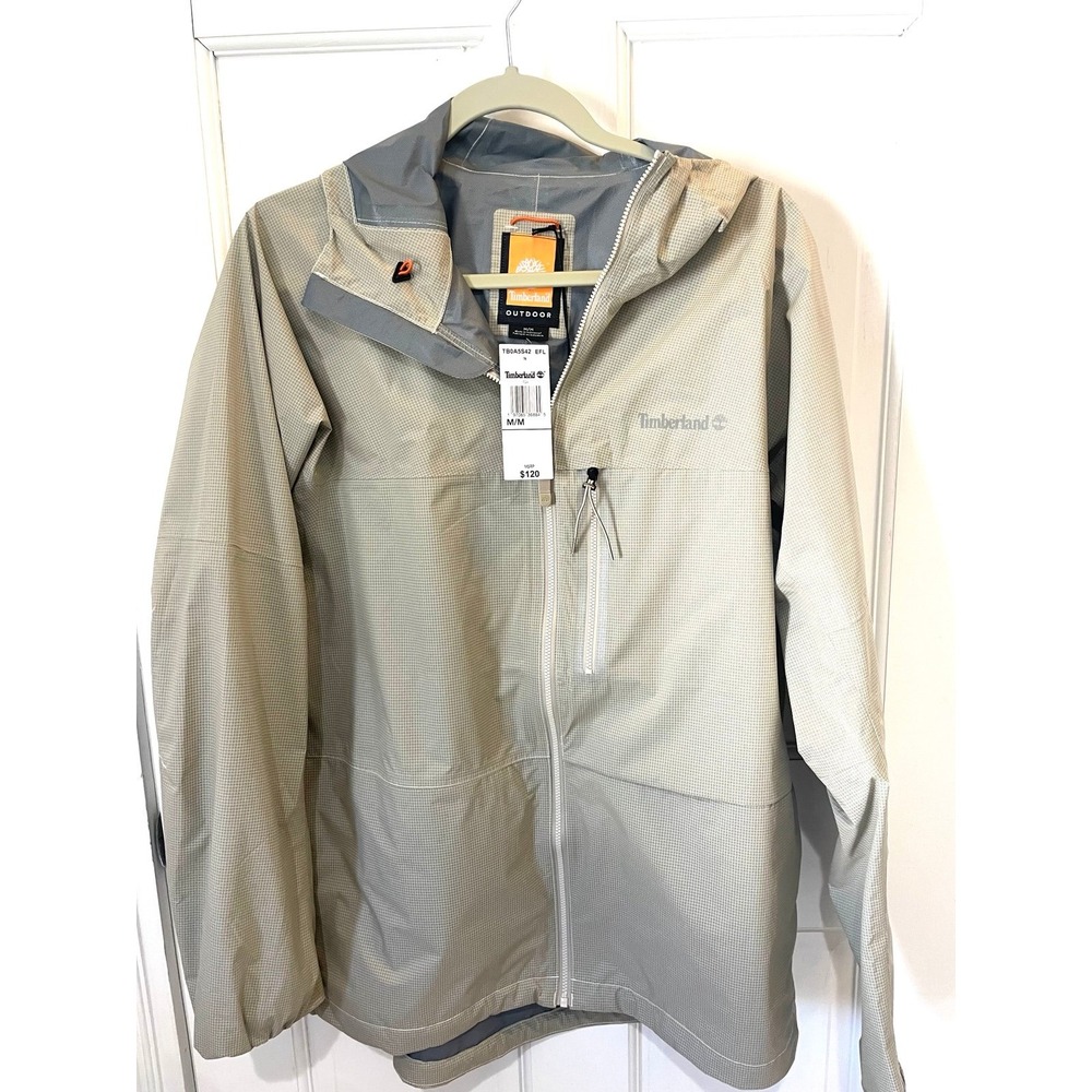 Timberland New Packable Weatherproof Lightweight Nylon‎ M Jacket MensGray